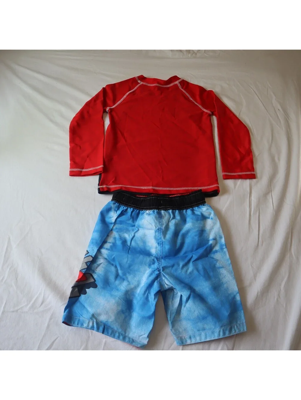 Marvel Boys Spidey Web Crawler Swim Set Size 5T Red Black Blue